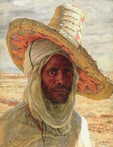 Etienne Dinet Tete d'Arabe oil painting image